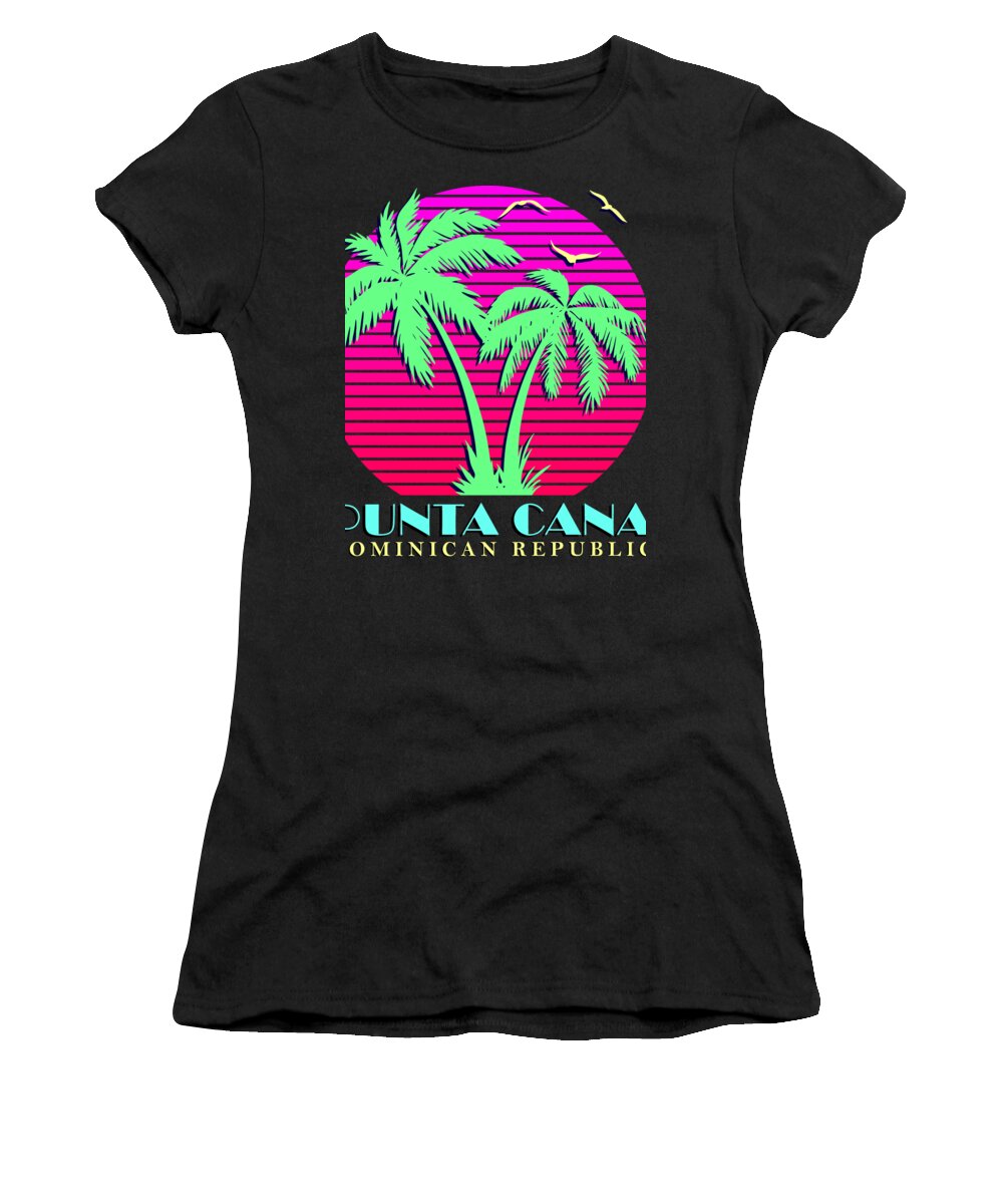 Classic Women's T-Shirt featuring the digital art Punta Cana by Filip Schpindel