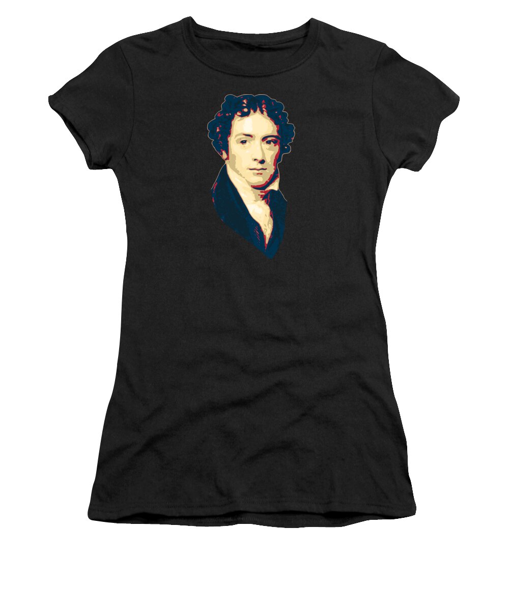 Michael Women's T-Shirt featuring the digital art Michael Faraday by Filip Schpindel