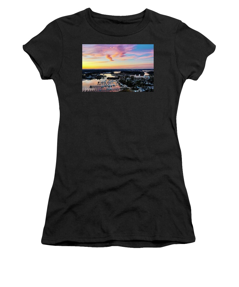  Women's T-Shirt featuring the photograph New Castle #3 by John Gisis