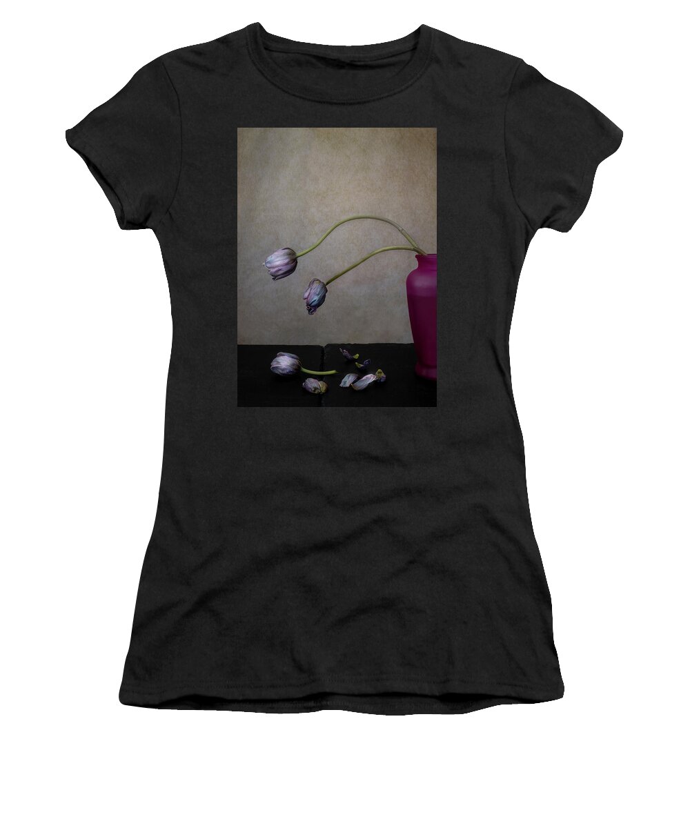 Still Life Women's T-Shirt featuring the photograph The aborted spring of 2020 in color 2 by Alessandra RC