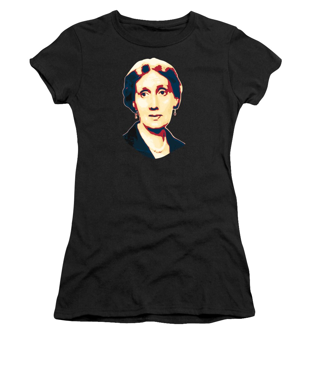 Virginia Women's T-Shirt featuring the digital art Virginia Woolf by Filip Schpindel