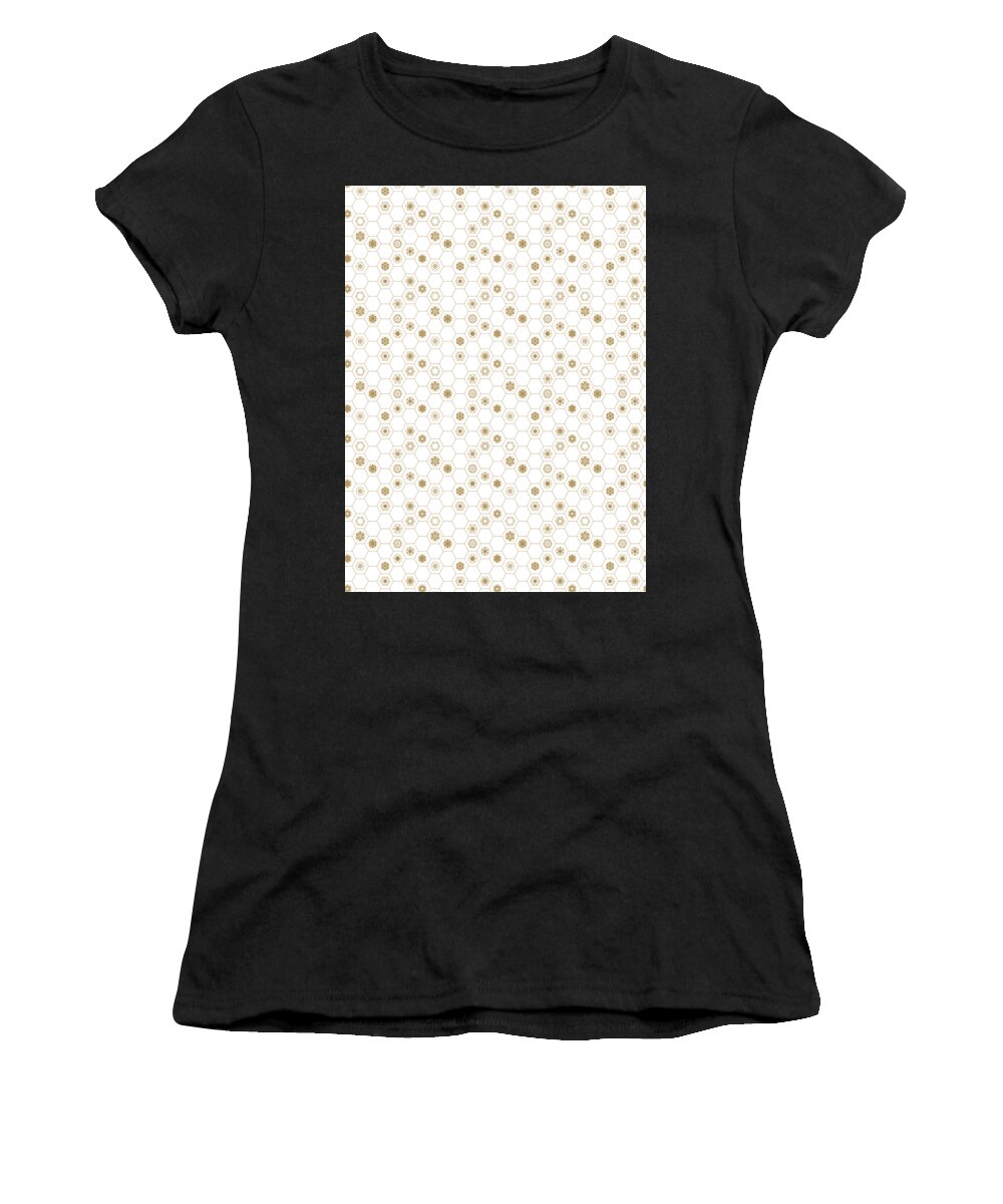 Connection Women's T-Shirt featuring the digital art Geometric Pattern Shapes Symbols Geometry #42 by Mister Tee