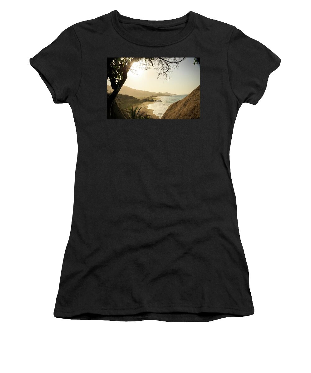 Parque Tayrona Women's T-Shirt featuring the photograph Parque Tayrona Magdalena Colombia #5 by Tristan Quevilly