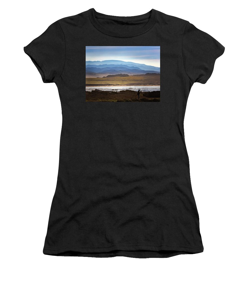  Women's T-Shirt featuring the photograph San Simeon #8 by Lars Mikkelsen