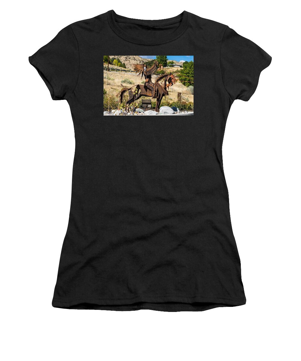 A Moment Of Prayer Women's T-Shirt featuring the photograph A Moment of Prayer by Tom Cochran