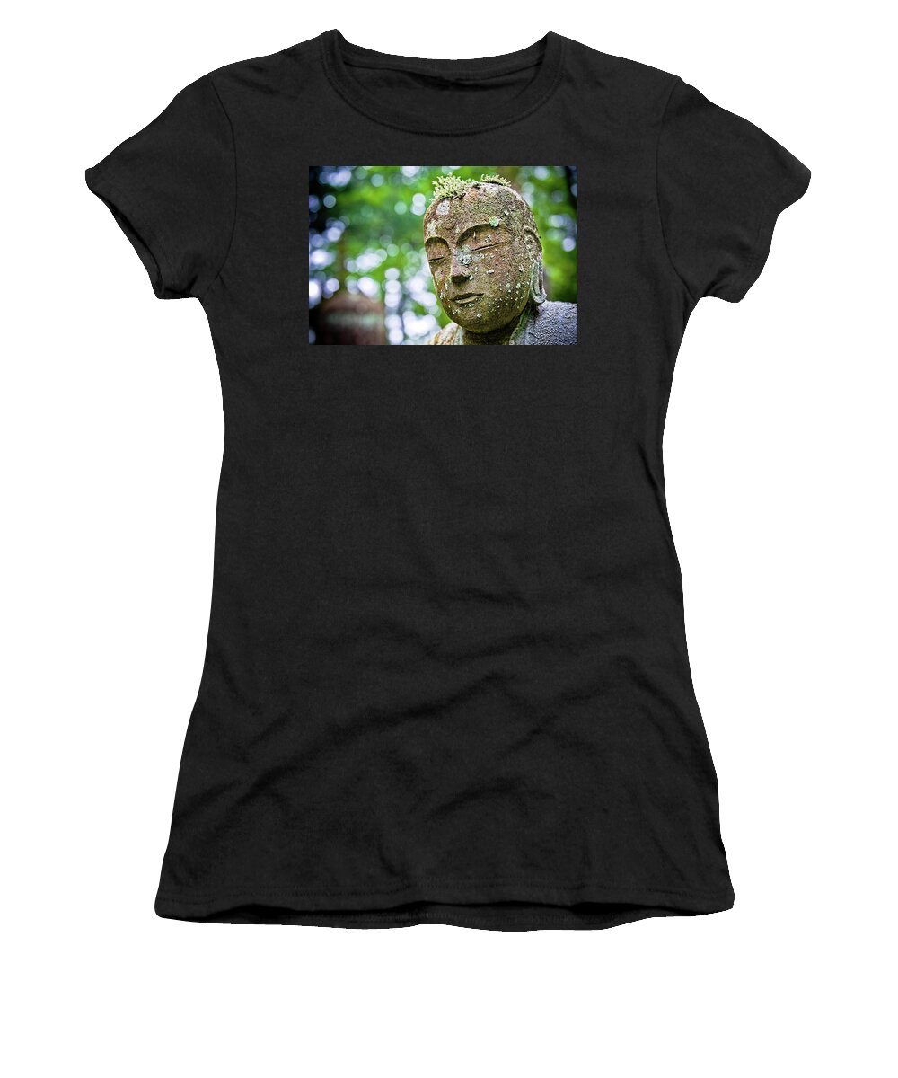 Nikko Women's T-Shirt featuring the photograph A mossi Scalp. Nikko. Japan by Lie Yim
