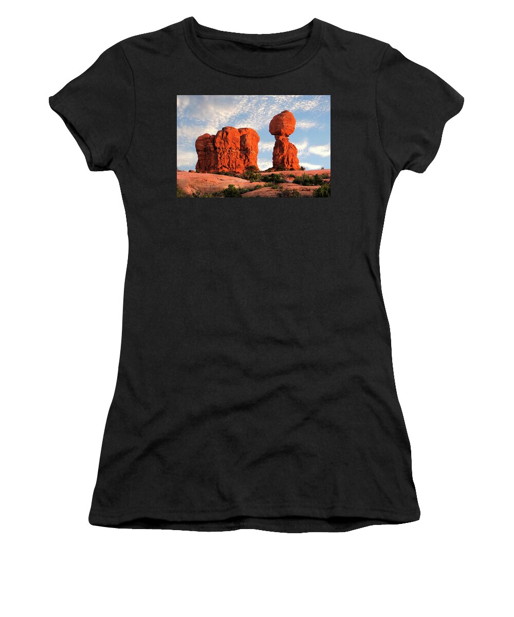 Desert Women's T-Shirt featuring the photograph A Walk Through Arches National Park 6 by Mike McGlothlen
