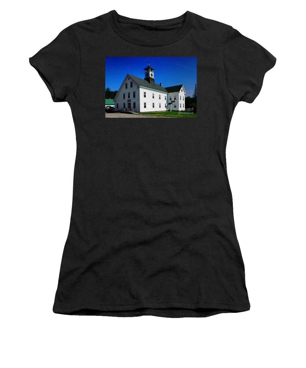Andover Women's T-Shirt featuring the photograph Andover Town Hall by Olivier Le Queinec