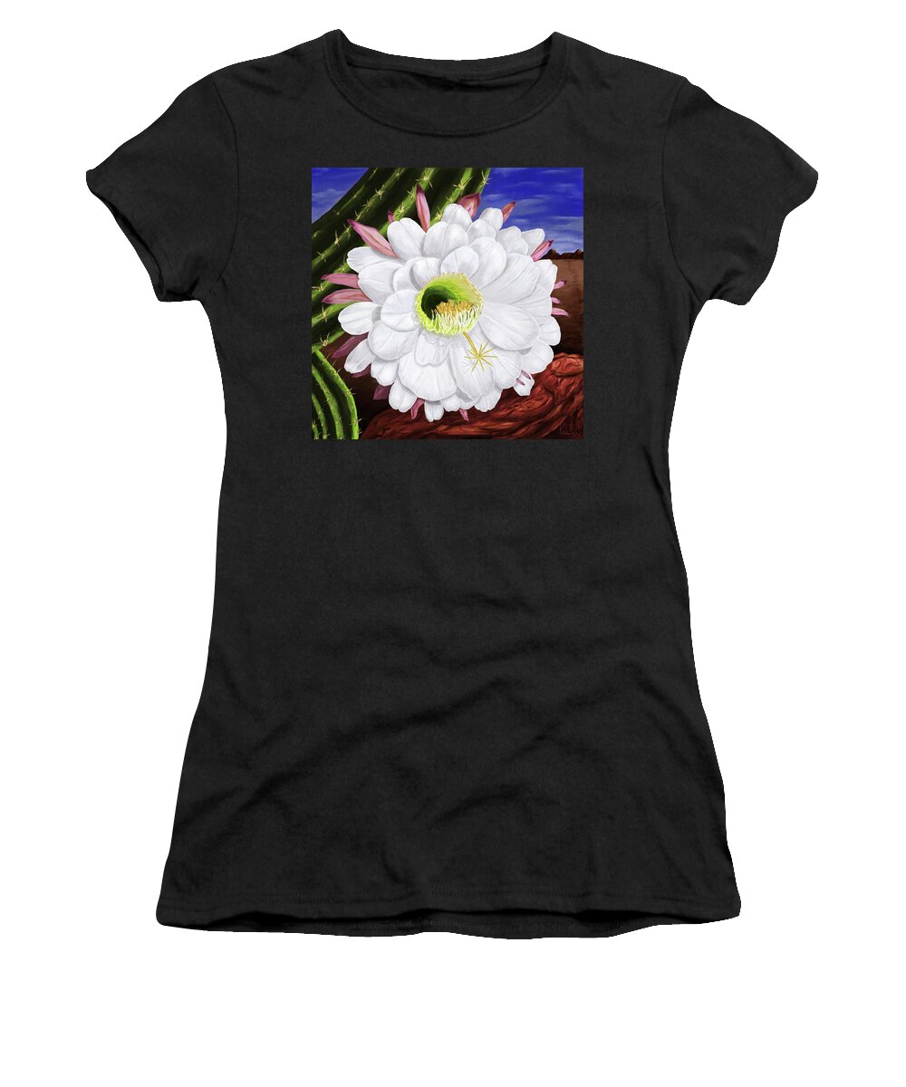 Argentine Women's T-Shirt featuring the digital art Argentine Giant Cactus by Ken Taylor
