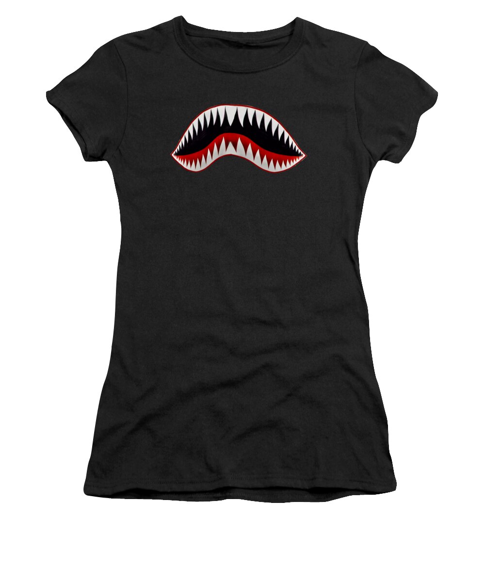 Toothy Women's T-Shirt featuring the digital art Arrrrgh by DJ Florek
