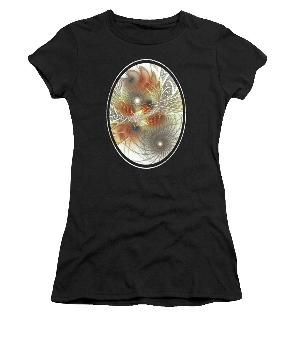 Connect Women's T-Shirt featuring the digital art Connection Game by Anastasiya Malakhova