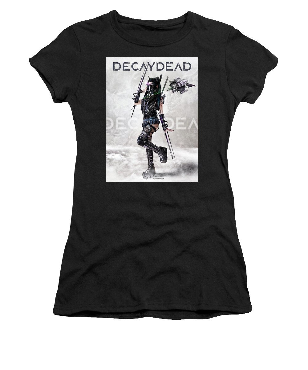 Argus Dorian Women's T-Shirt featuring the digital art Varis Archangel of Death by Argus Dorian