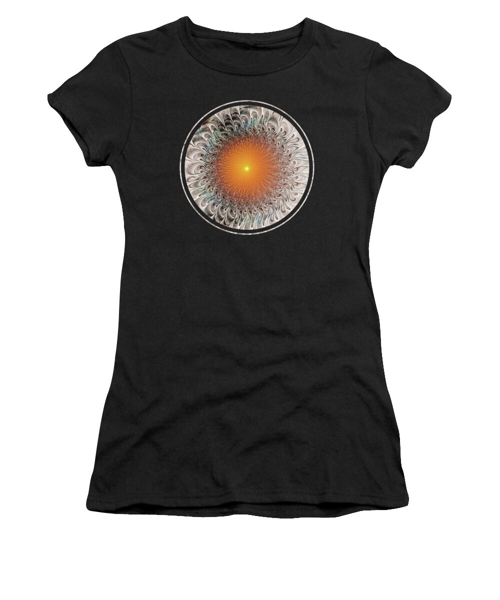 Malakhova Women's T-Shirt featuring the digital art Orange Zone by Anastasiya Malakhova
