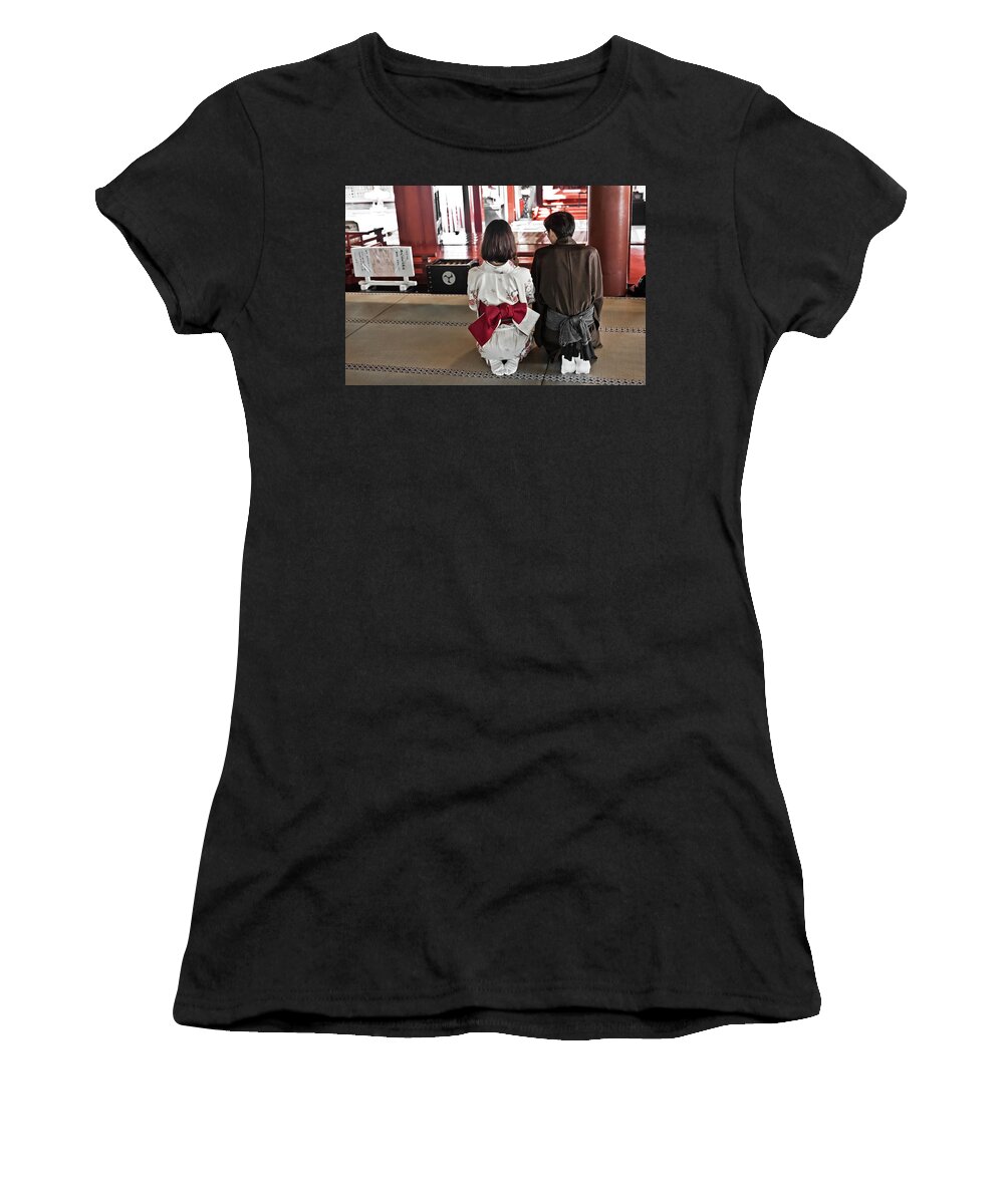 Japan Women's T-Shirt featuring the photograph At the shrine, Nikko by Lie Yim