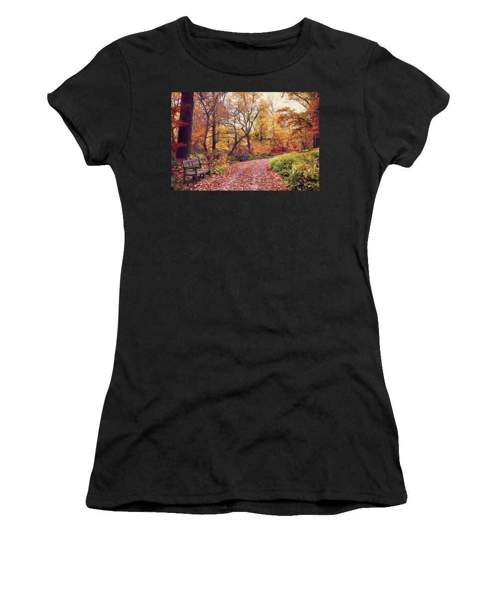 Autumn Women's T-Shirt featuring the photograph Autumn Azalea Garden by Jessica Jenney