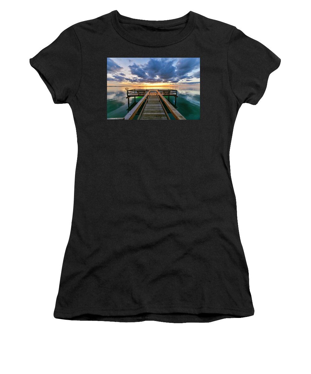 Copano Women's T-Shirt featuring the photograph Before the Cold Front by Christopher Rice