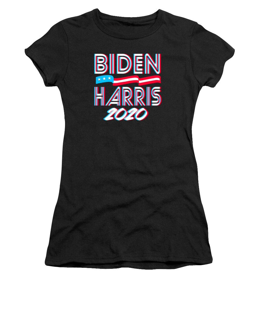 Joe Biden Women's T-Shirt featuring the digital art Biden Harris For President 2020 by Flippin Sweet Gear