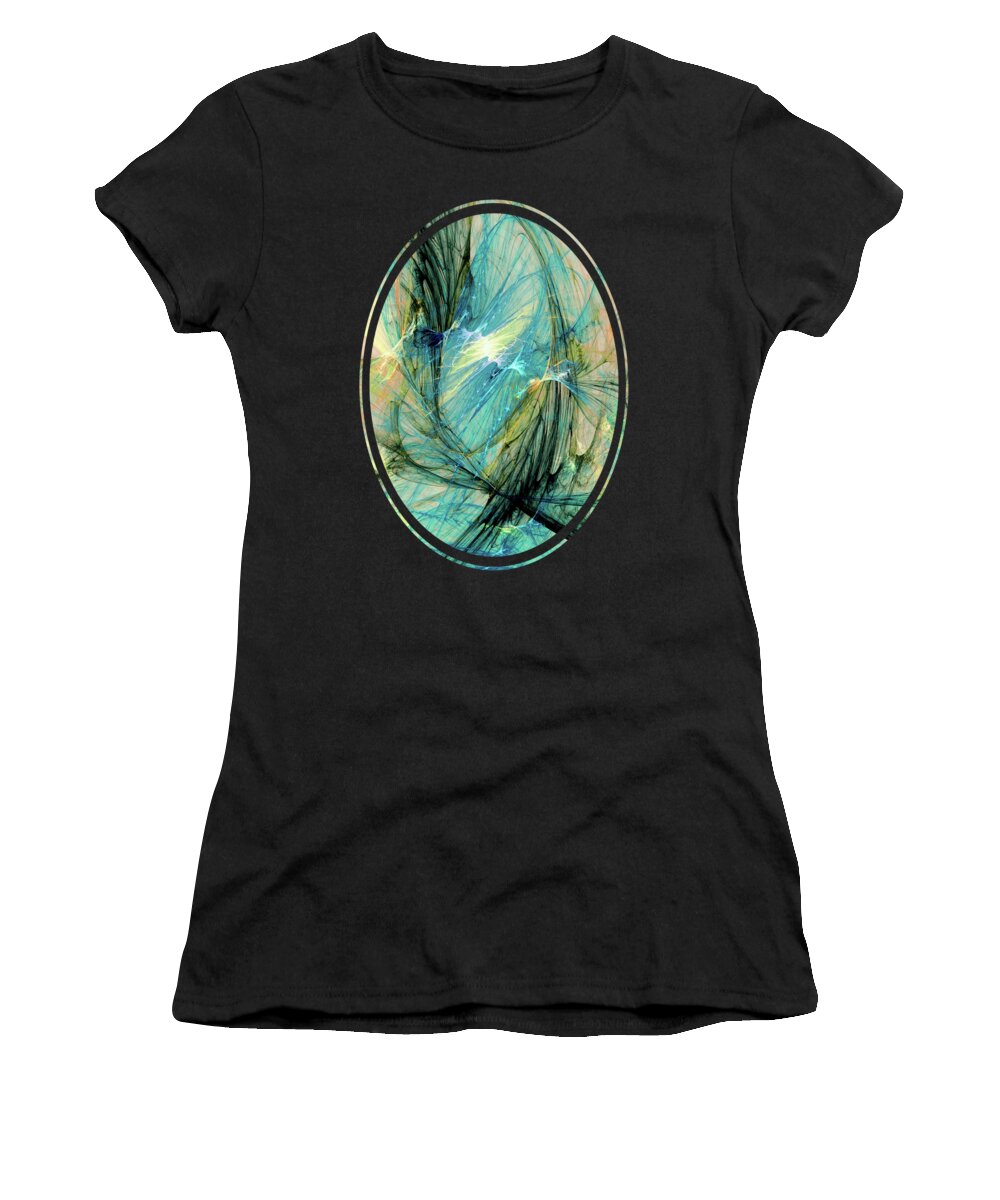 Malakhova Women's T-Shirt featuring the digital art Blue Phoenix by Anastasiya Malakhova
