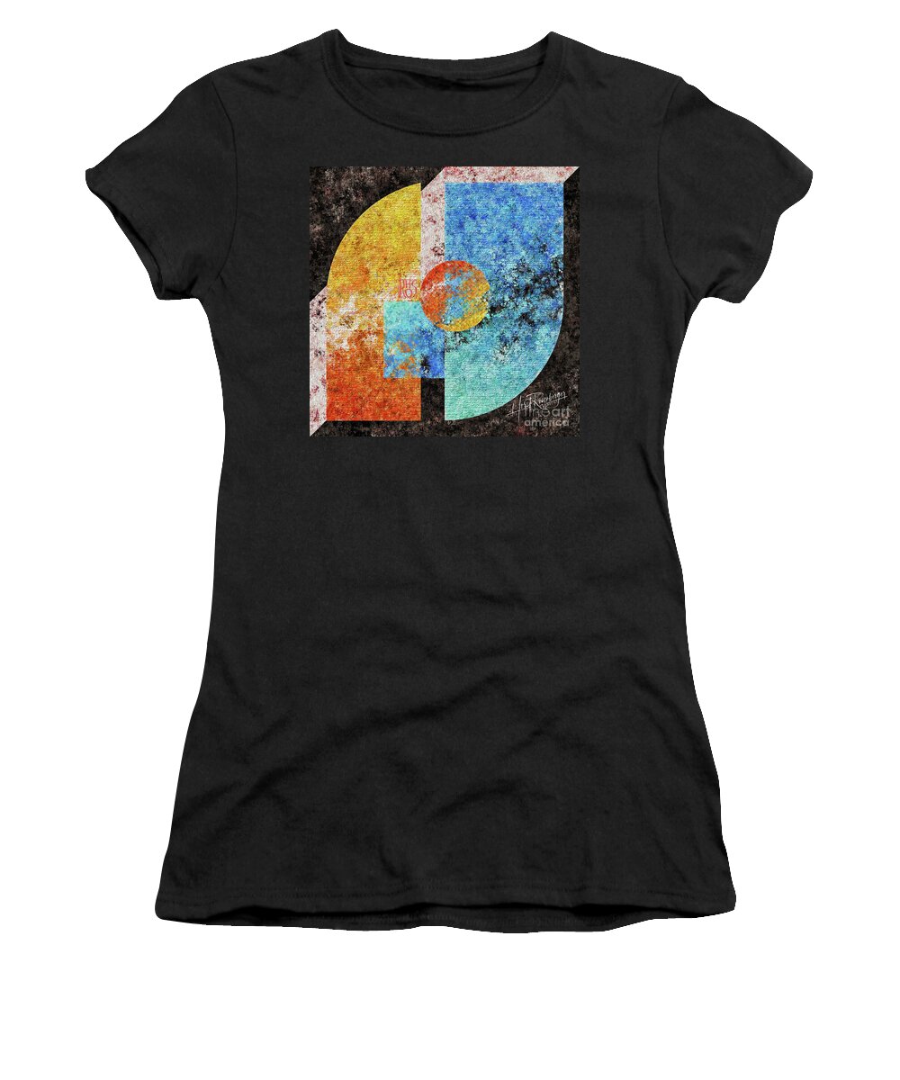 Abstract Women's T-Shirt featuring the painting Broken Mirror by Horst Rosenberger