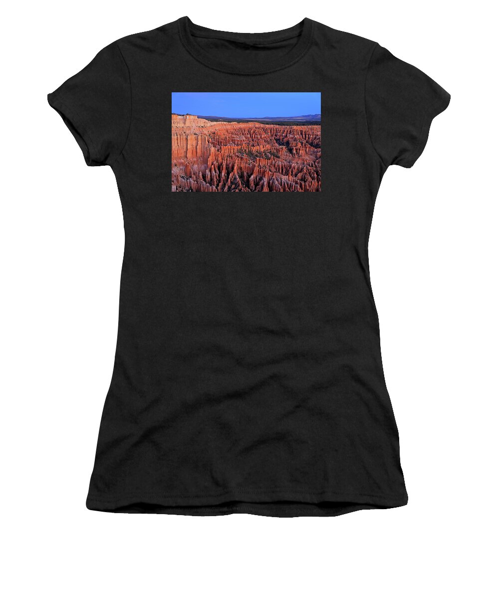 Bryce Canyon National Park Women's T-Shirt featuring the photograph Bryce Canyon National Park - Sunrise by Richard Krebs