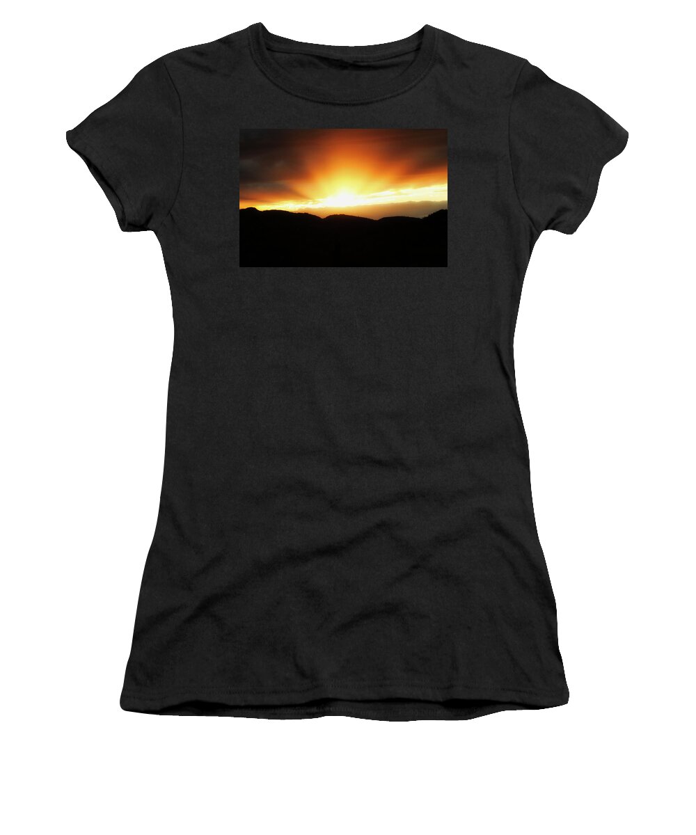 Bumpin On Sunset Women's T-Shirt featuring the photograph Bumpin On Sunset by Gene Taylor