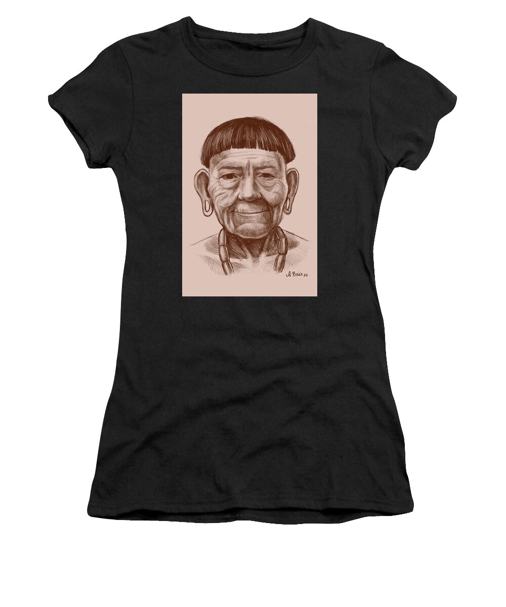 Cacique Taino Women's T-Shirt by Alejandra Baiz - Fine Art America