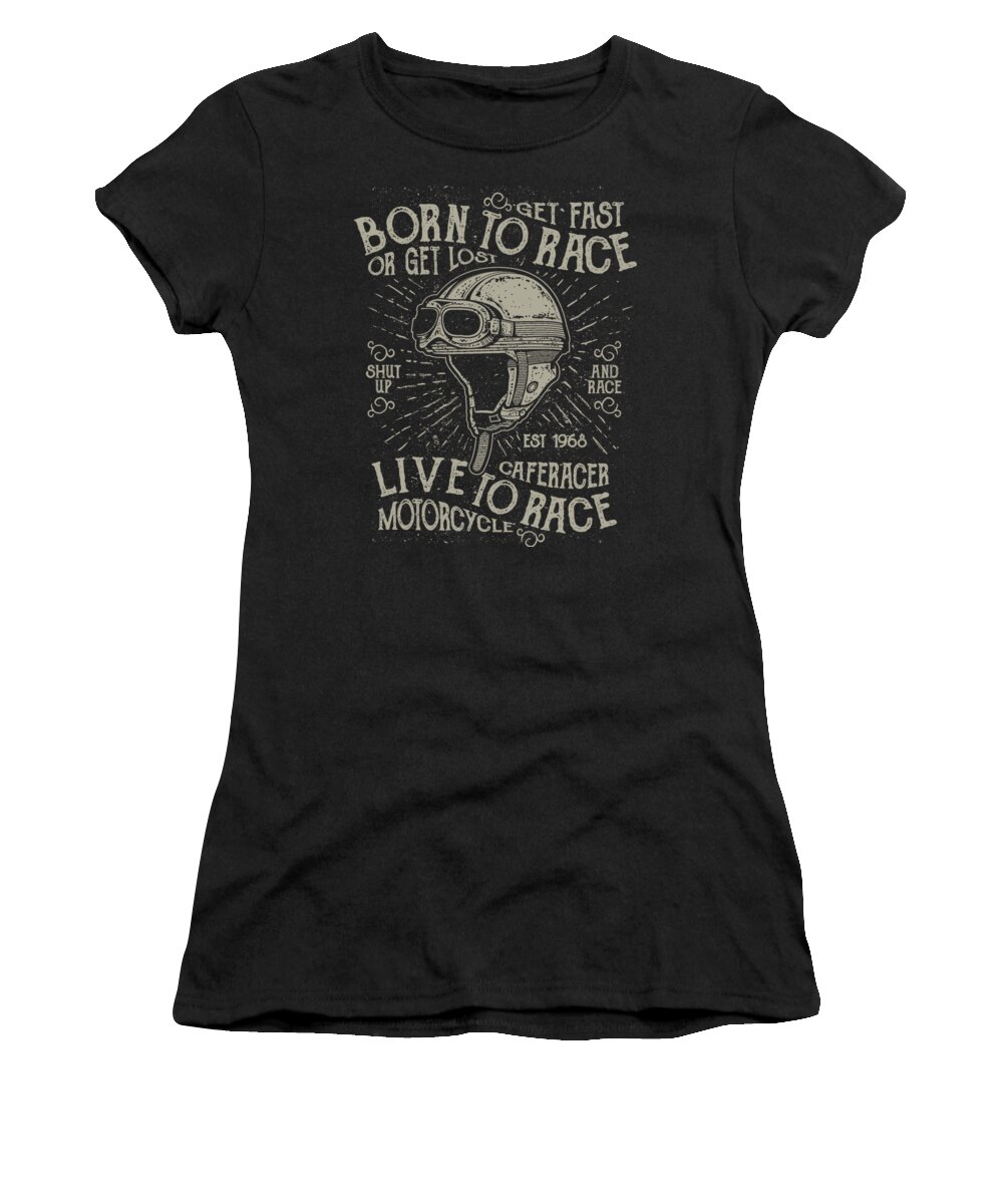 Motocross Women's T-Shirt featuring the digital art Cafe Racer Motorcycle by Jacob Zelazny