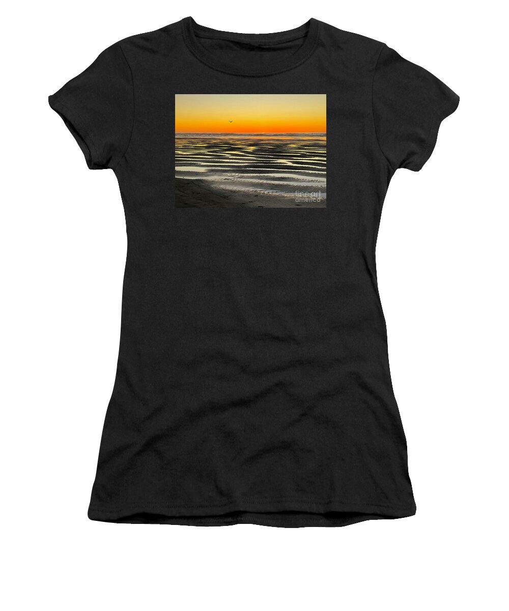 Sunset Women's T-Shirt featuring the painting Call It Magic by Tanya Filichkin
