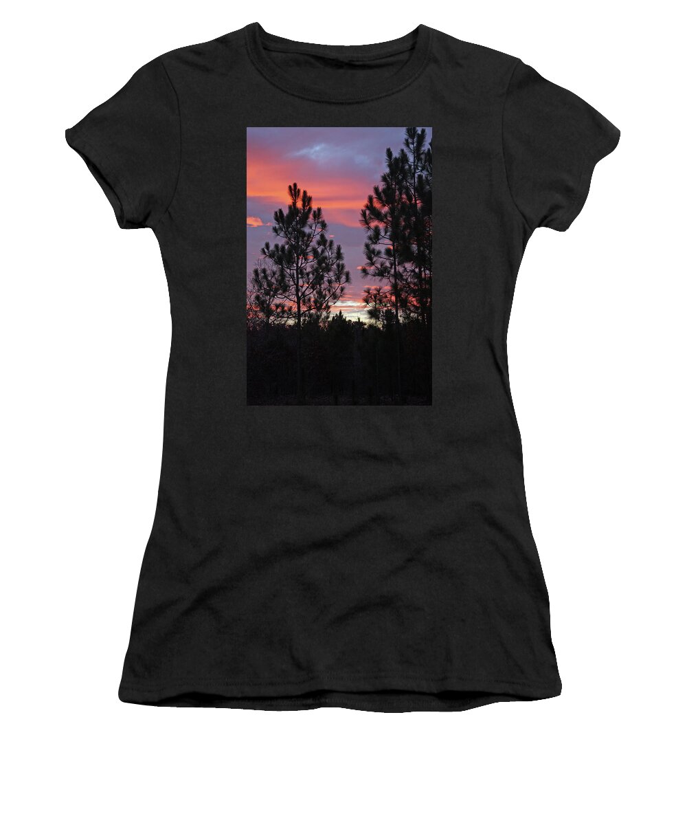 Sunset Women's T-Shirt featuring the photograph Carolina Sunset 4592 by Carolyn Stagger Cokley