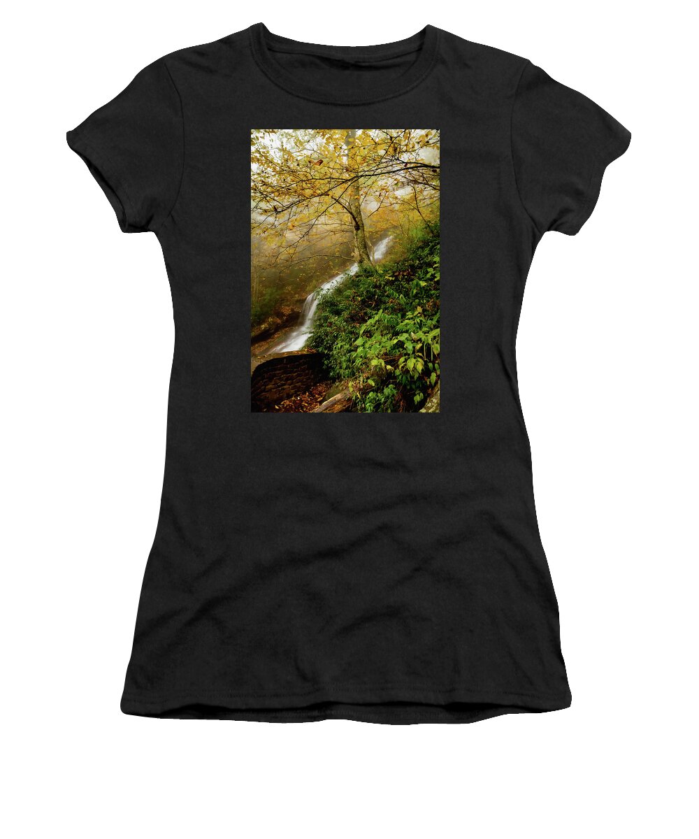 Nature Women's T-Shirt featuring the photograph Cascade Falls 4 by Cindy Robinson