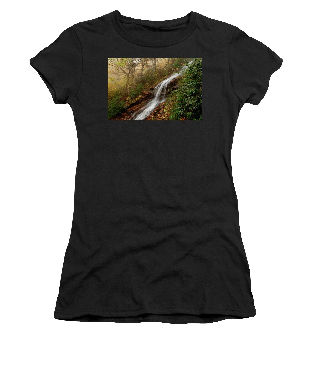 Nature Women's T-Shirt featuring the photograph Cascade Falls 5 by Cindy Robinson