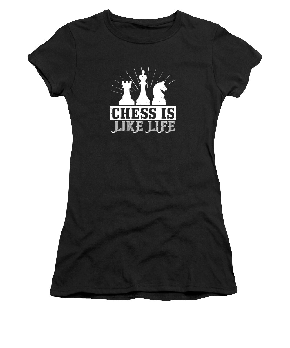 Queen Women's T-Shirt featuring the digital art Chess is like life by Jacob Zelazny
