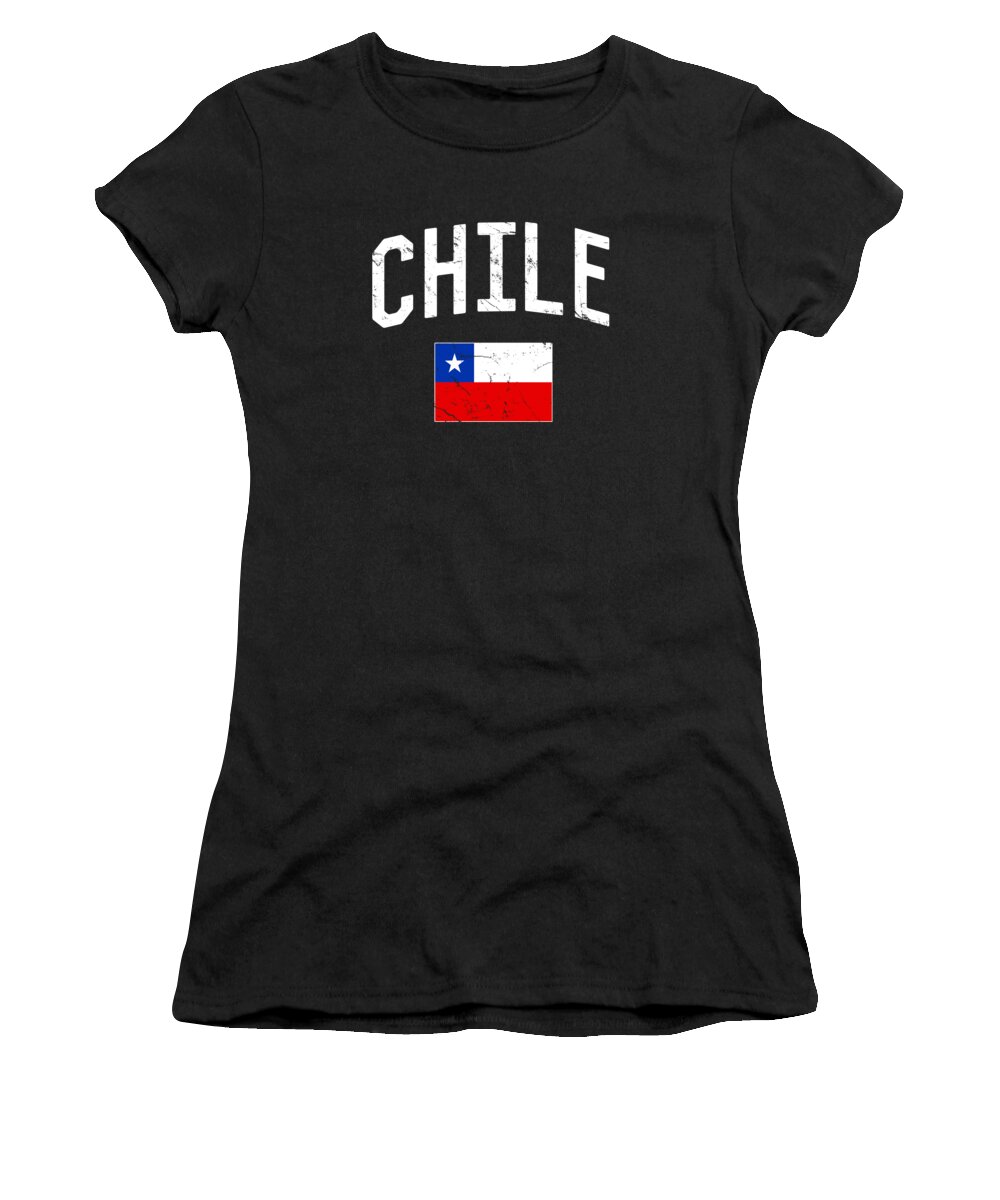 Funny Women's T-Shirt featuring the digital art Chile Flag by Flippin Sweet Gear