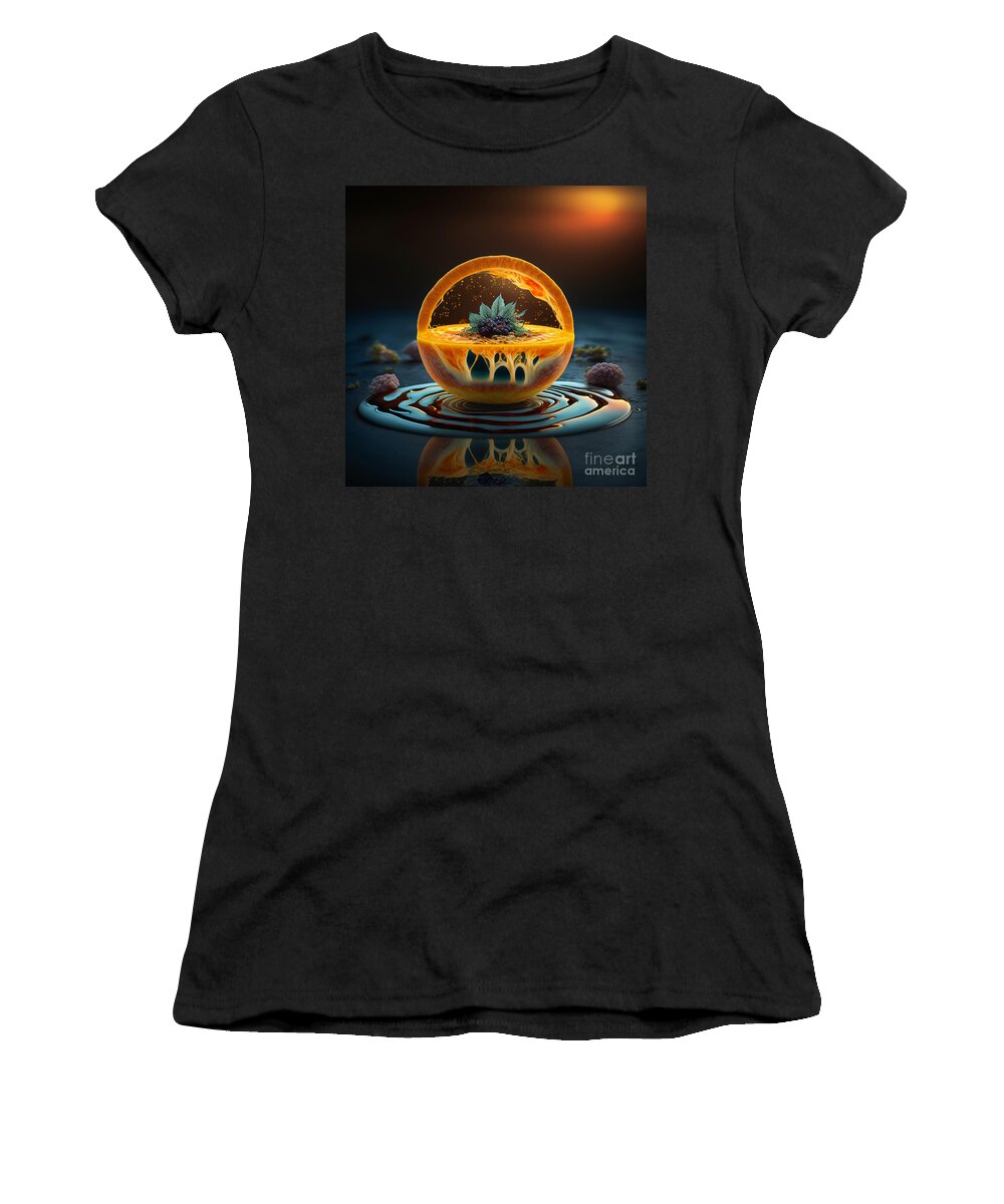 Collector Of Light Women's T-Shirt featuring the digital art Sol Citrico by Jay Schankman