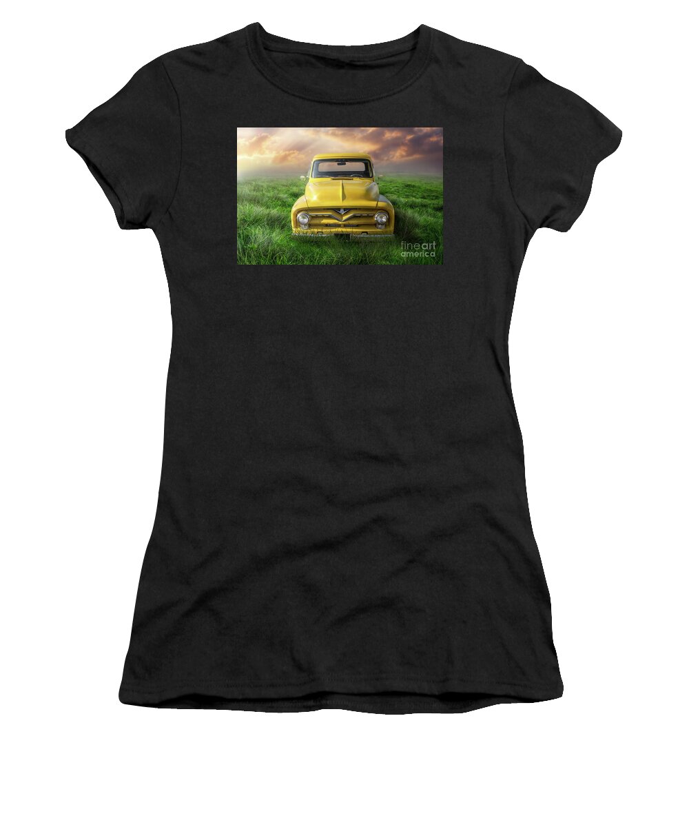 Classic Car Women's T-Shirt featuring the photograph Classic Ford V8 by Jarrod Erbe
