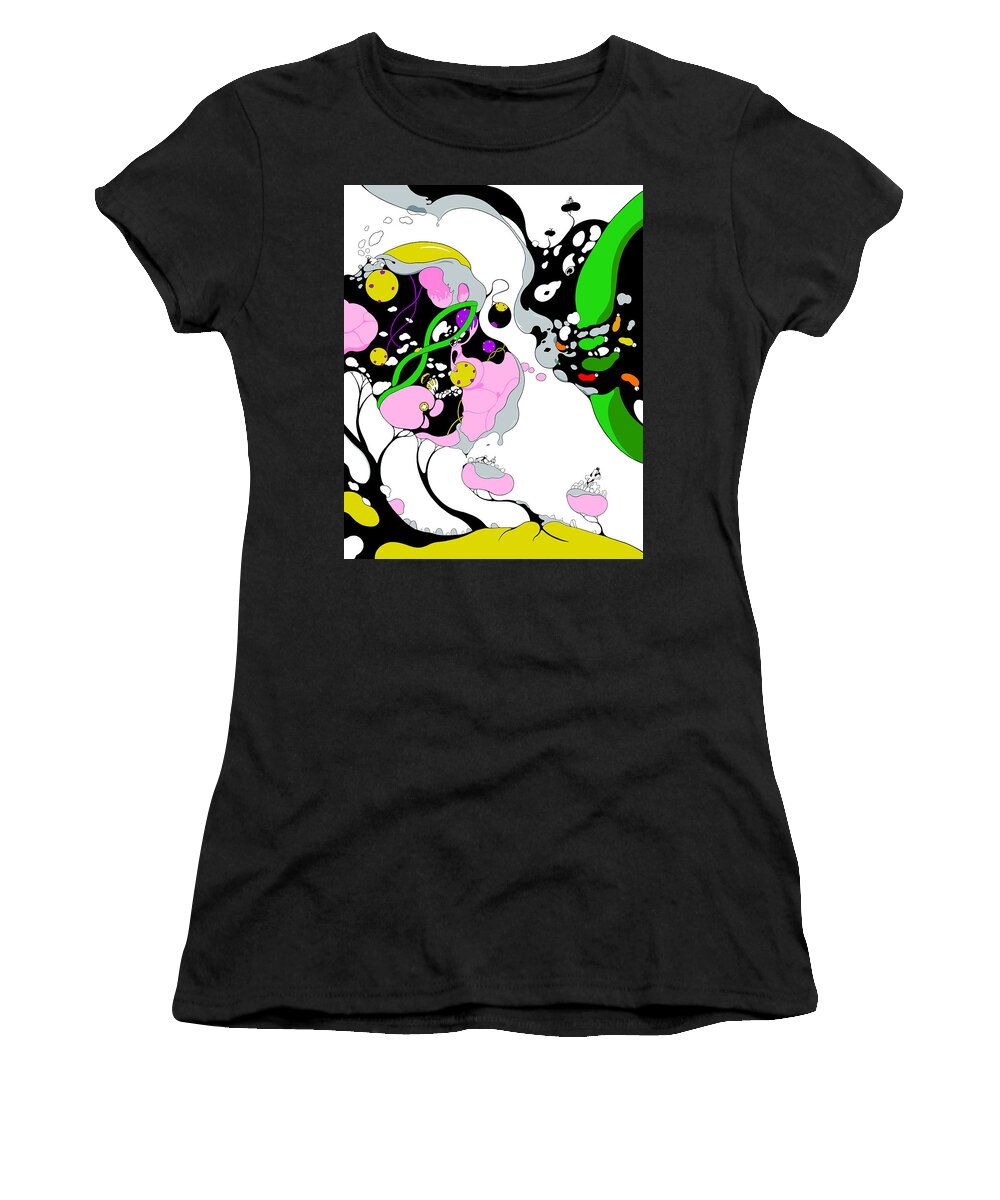 Pandemic Women's T-Shirt featuring the drawing Contamination by Craig Tilley