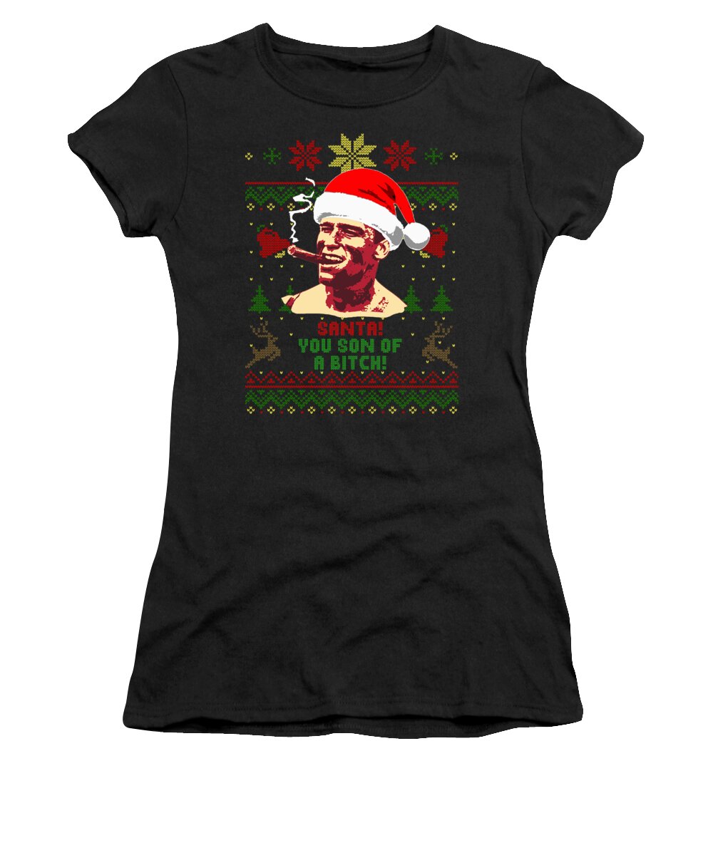 Santa Women's T-Shirt featuring the digital art Copy of Copy of Copy of by Filip Schpindel