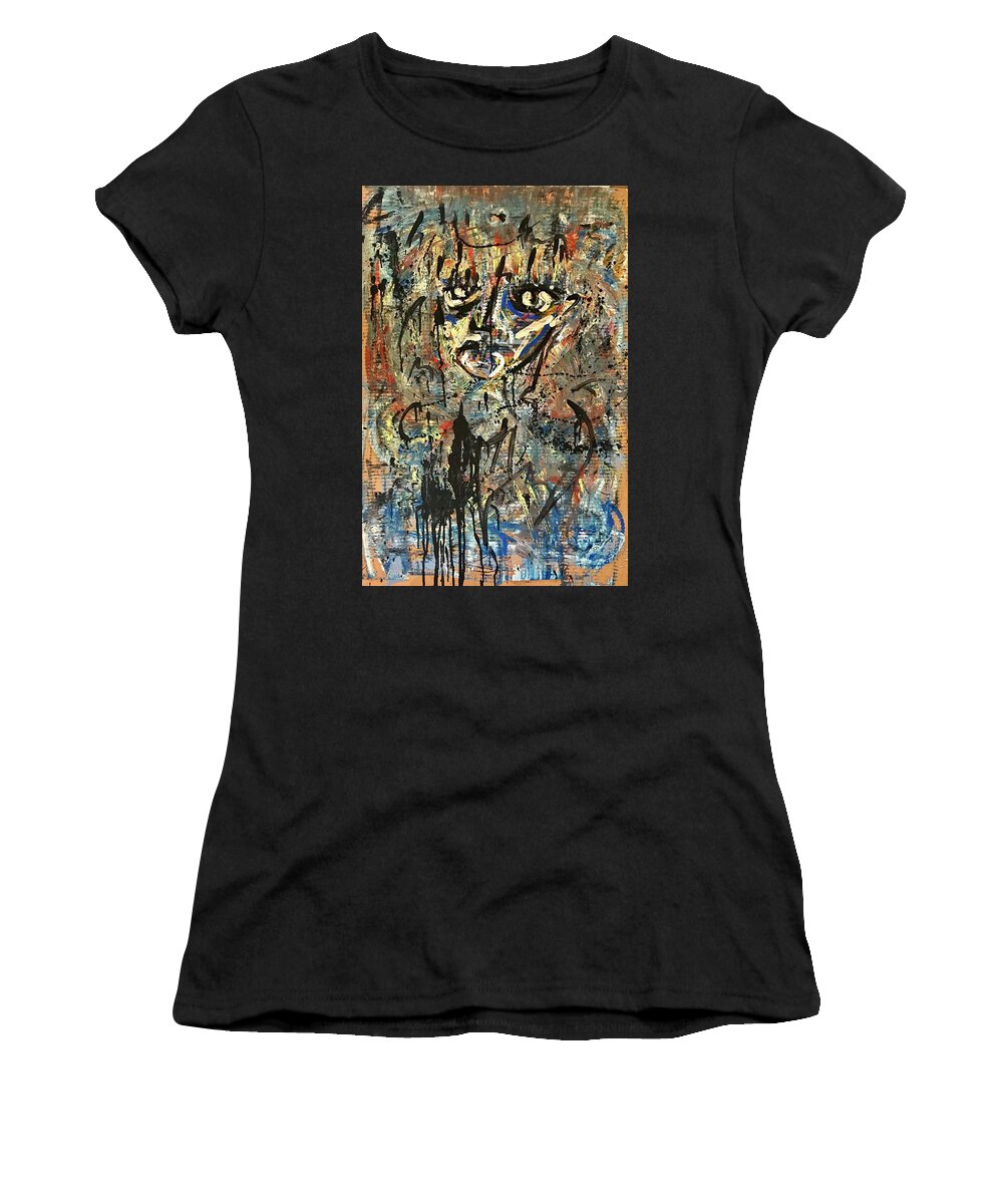 Abstract  Women's T-Shirt featuring the painting #2 Corona Series May 2020 #2 by Gustavo Ramirez