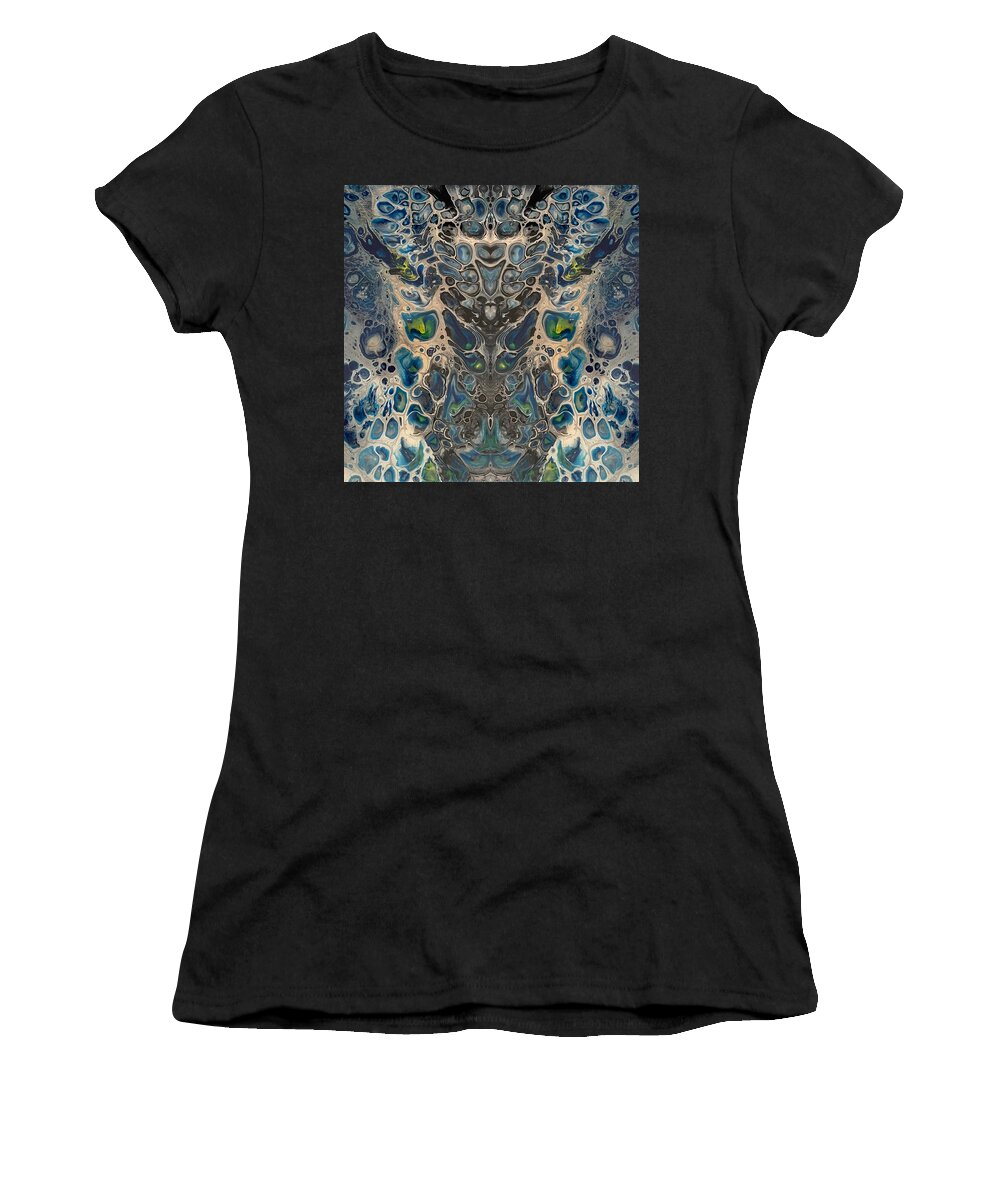 Digital Women's T-Shirt featuring the digital art Cosmic cobra by Nicole DiCicco