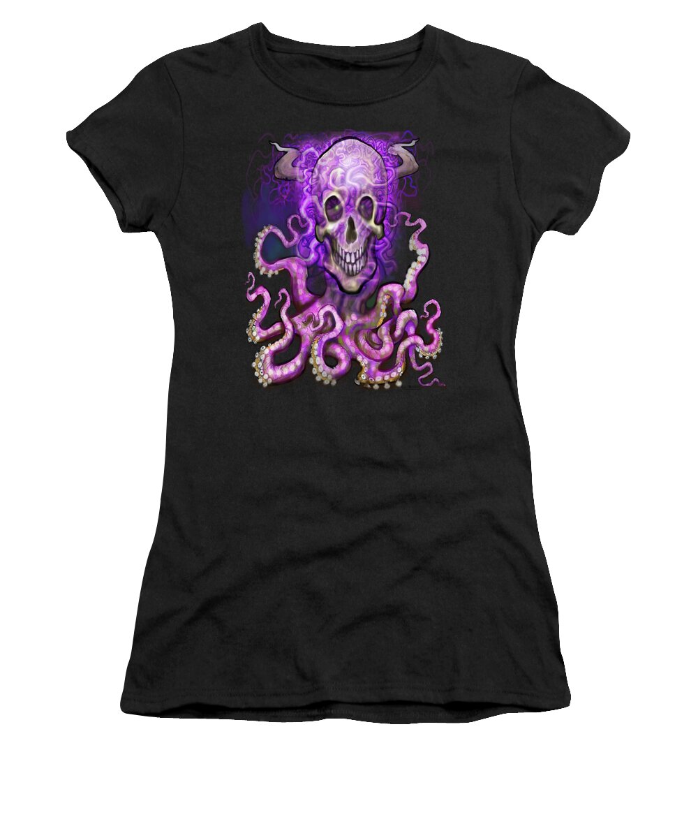 Dark Women's T-Shirt featuring the digital art Dark Fantasy Art by Kevin Middleton