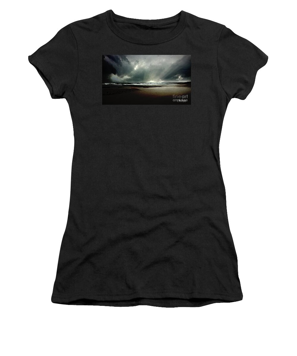 Landscape Women's T-Shirt featuring the digital art Dark Glory by Chris Armytage