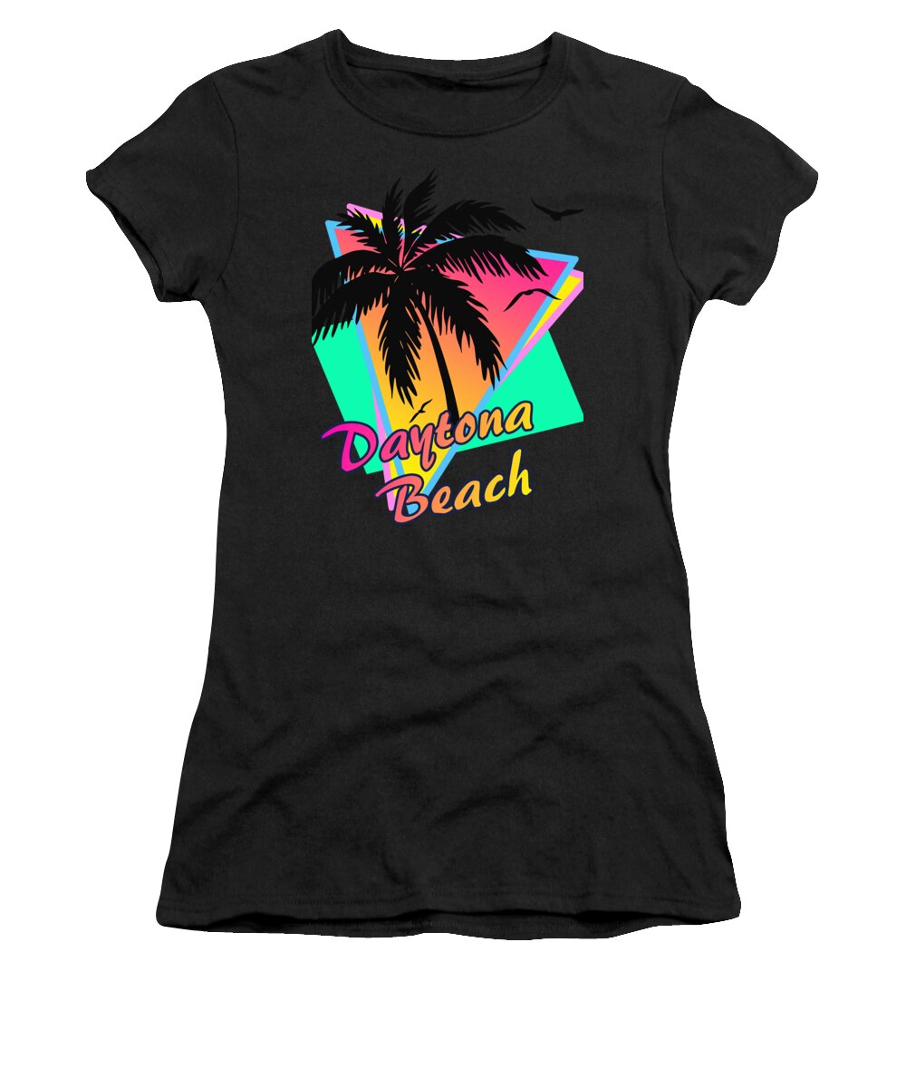 California Women's T-Shirt featuring the digital art Daytona Beach by Megan Miller