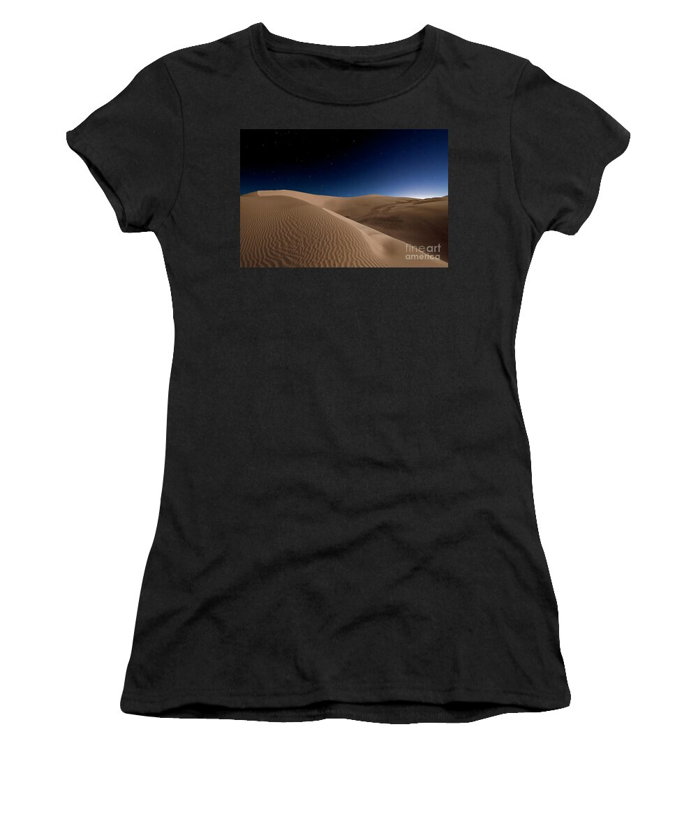 Desert Women's T-Shirt featuring the photograph Desert Nights by Jennifer Magallon