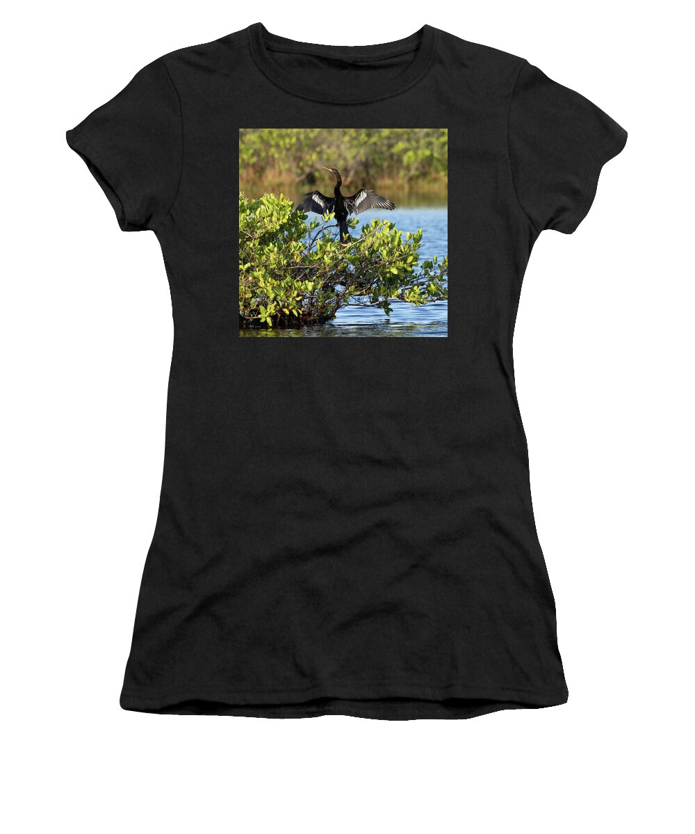 R5-26151 Women's T-Shirt featuring the photograph Directing Traffic by Gordon Elwell