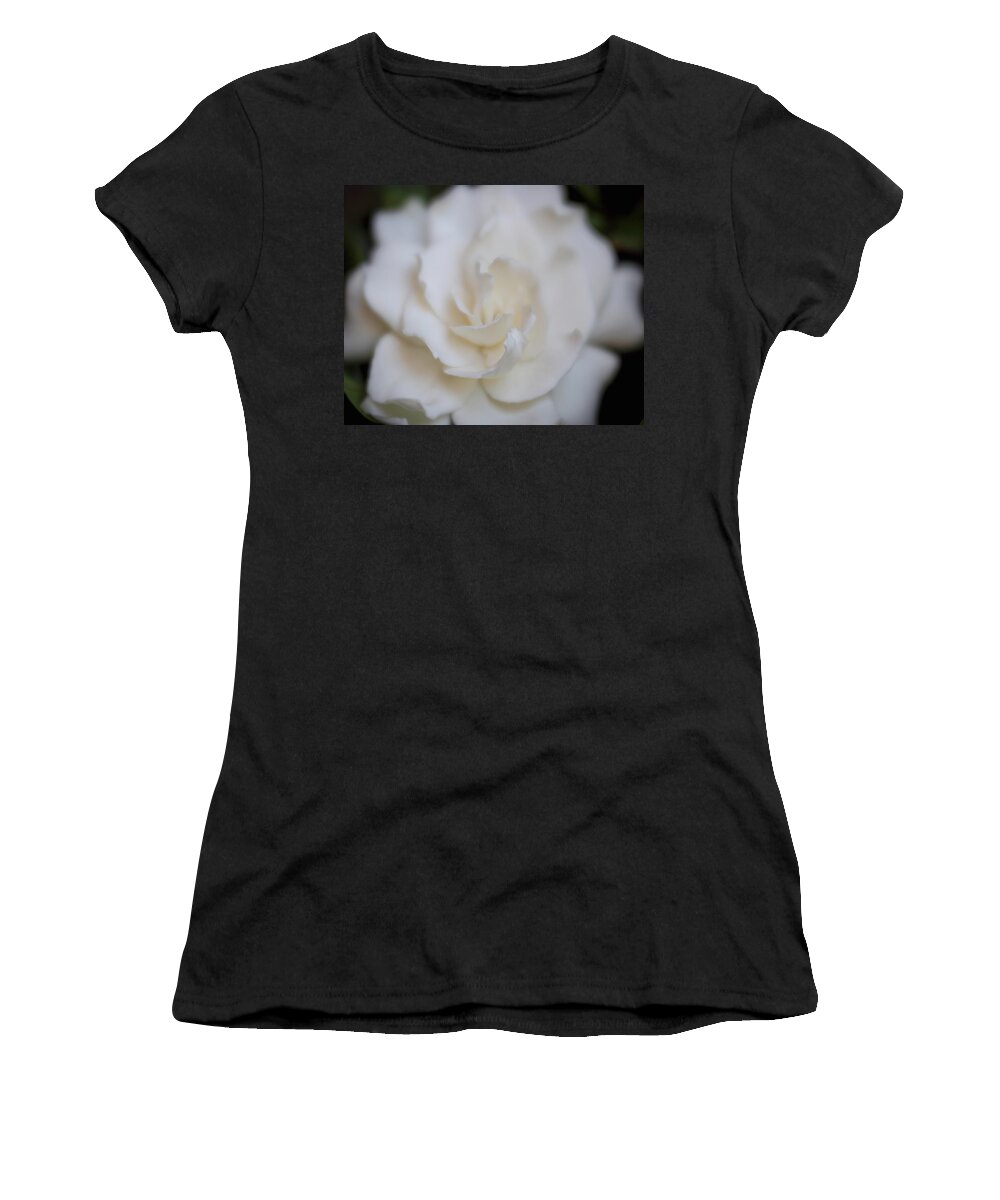 Gardenia Women's T-Shirt featuring the photograph Dreamy Gardenia by Teresa Wilson