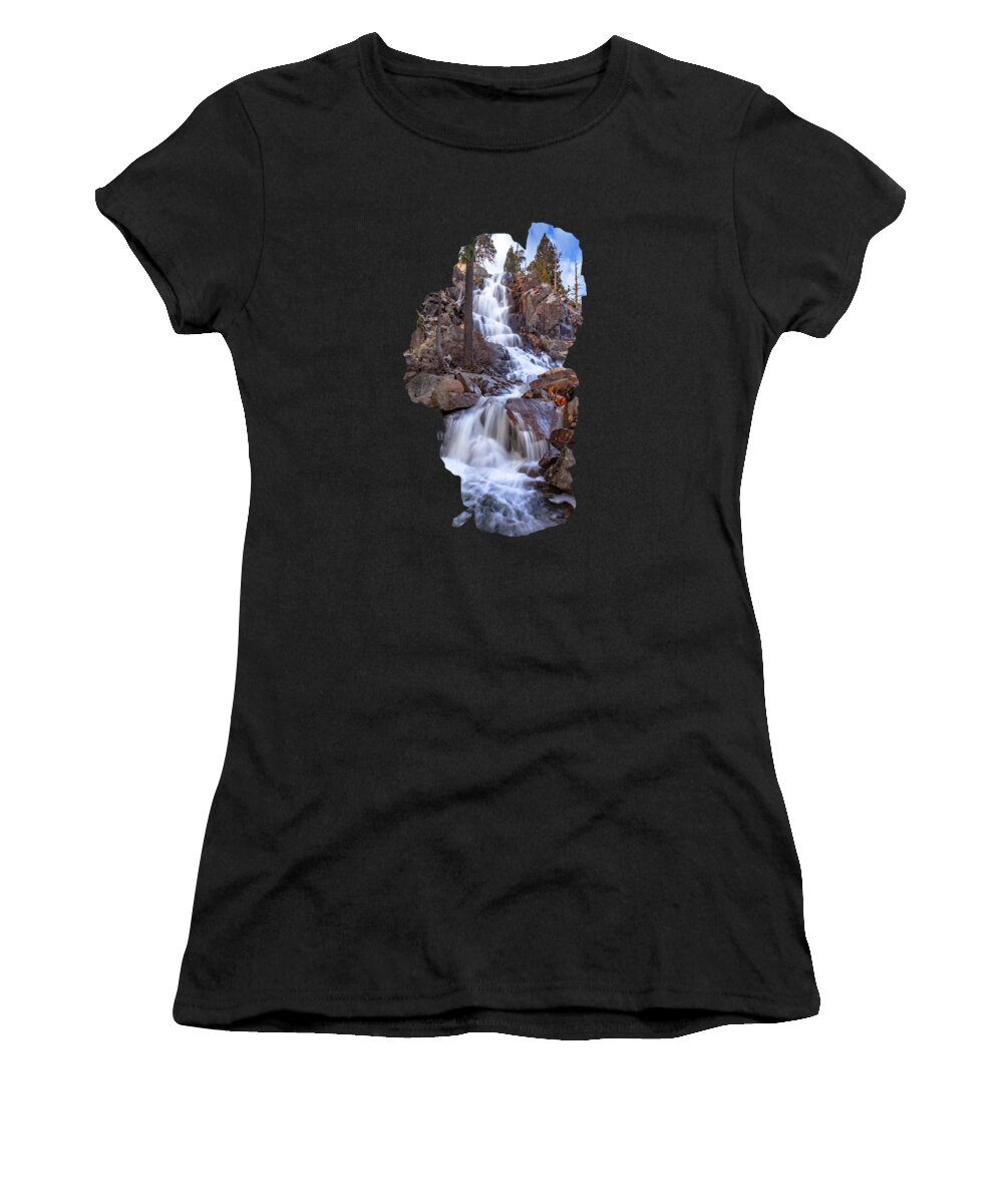 Landscape Women's T-Shirt featuring the photograph Eagle Falls Inspiration by Mike Herron