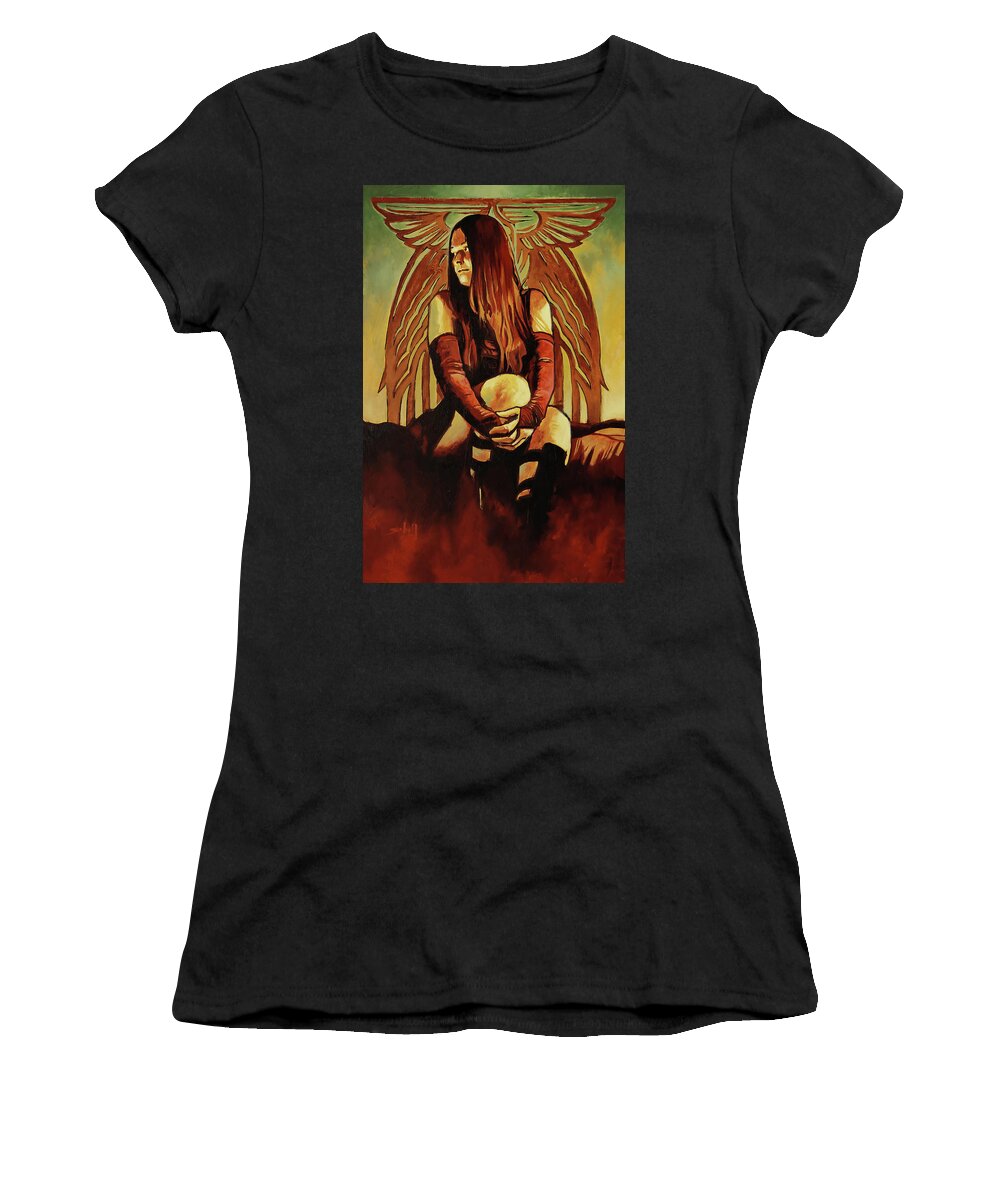 Girl Women's T-Shirt featuring the painting Empress Magicka by Sv Bell