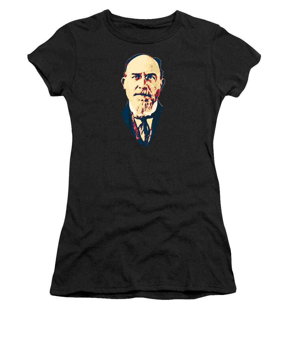 Eric Satie Women's T-Shirt featuring the digital art Eric Satie by Megan Miller
