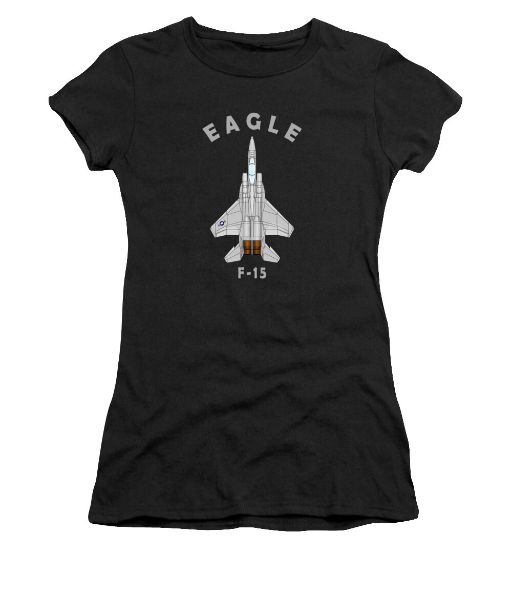F-15 Eagle Women's T-Shirt featuring the photograph F-15 Eagle by Mark Rogan