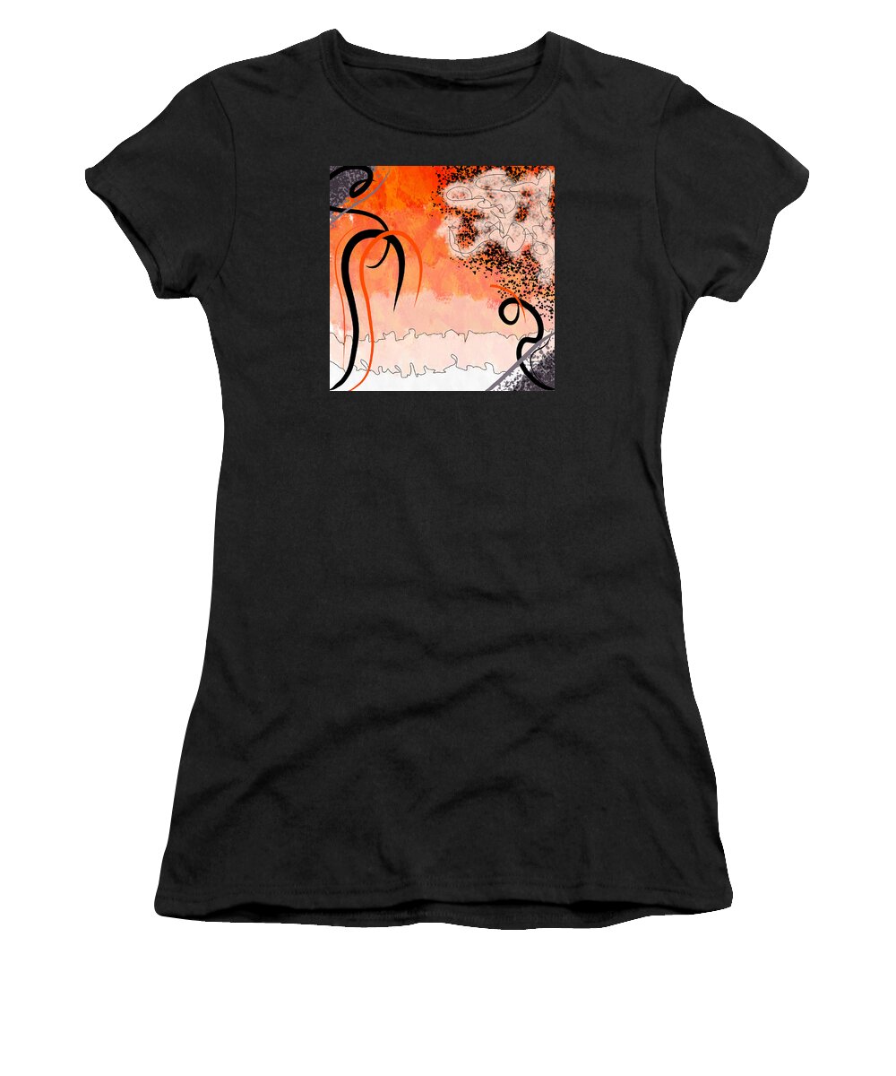 Fall Women's T-Shirt featuring the digital art Fall Journey by Amber Lasche